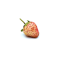 Non-toxic Fresh strawberries Isolated on the white background.