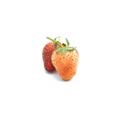 Non-toxic Fresh strawberries Isolated on the white background.