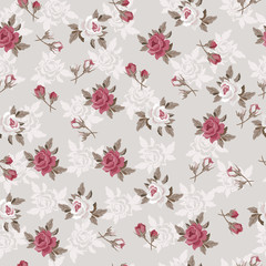 Seamless vintage floral pattern for gift wrap and fabric design