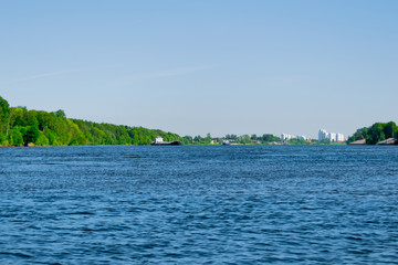 The opposite coast of nature combined with the urban landscape.