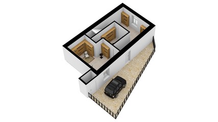 3D illustration floor plan. 3d Floor plans