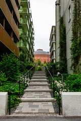 Stockholm, Sweden The Norra Djurgarden neighborhood and park.