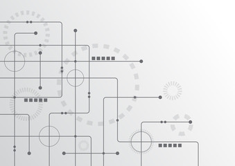 Abstract geometric connect lines and dots.Simple technology graphic background.Illustration Vector design Network and Connection concept.