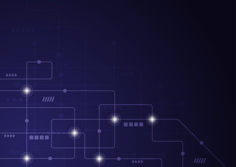 Abstract geometric connect lines and dots.Simple technology graphic background.Illustration Vector design Network and Connection concept.