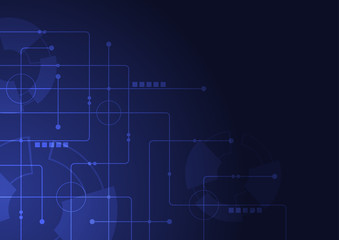 Abstract geometric connect lines and dots.Simple technology graphic background.Illustration Vector design Network and Connection concept.