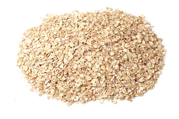 oatmeal on a white background