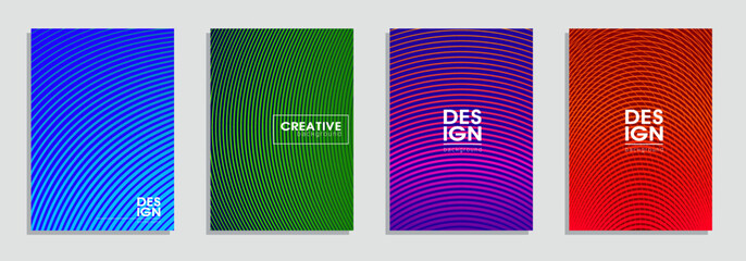 Simple Modern Covers Template Design. Set of Minimal Geometric Halftone Gradients for Presentation, Magazines, Flyers, Annual Reports, Posters and Business Cards