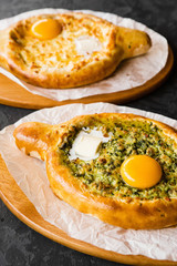 Delicious restaurant dish of national Georgian cuisine