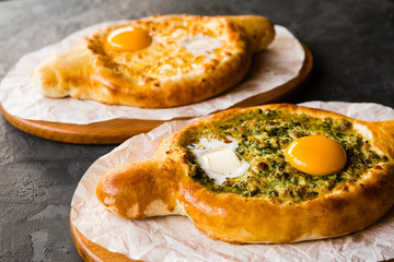 Delicious restaurant dish of national Georgian cuisine