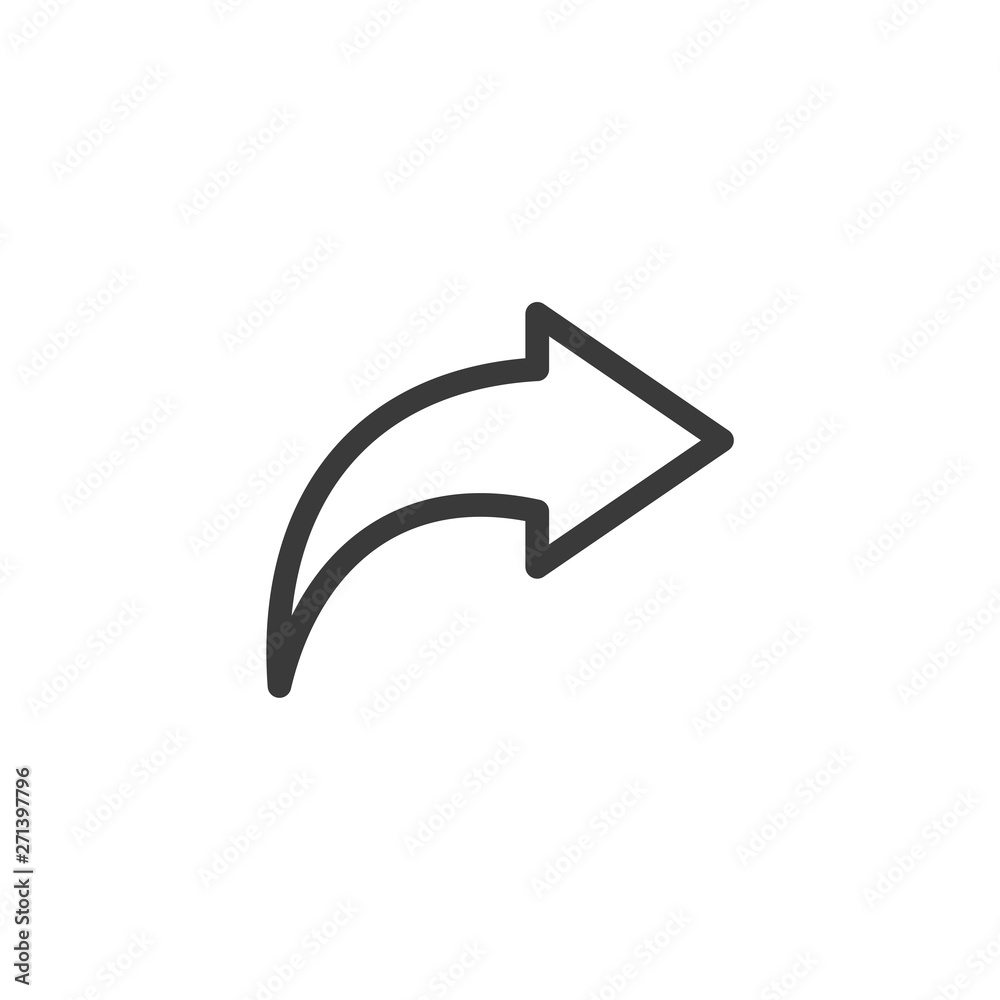 Poster Share icon vector. sharing symbol for web site Computer and mobile vector.