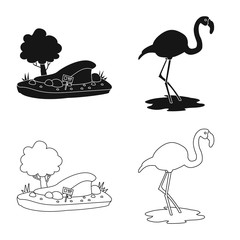 Isolated object of nature  and fun  symbol. Collection of nature  and entertainment stock vector illustration.