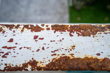 metal balcony become rust