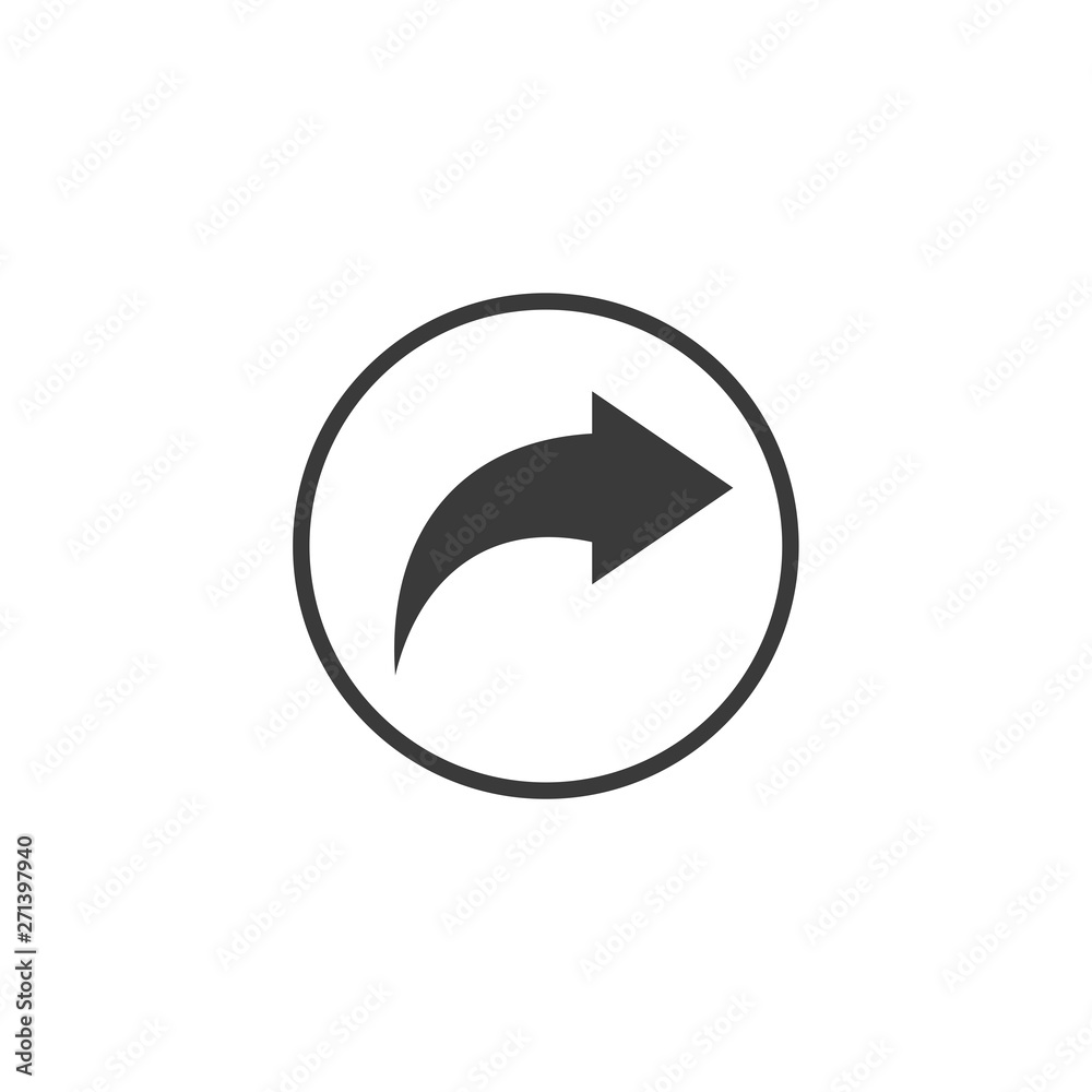 Aufkleber Share icon vector. sharing symbol for web site Computer and mobile vector.
