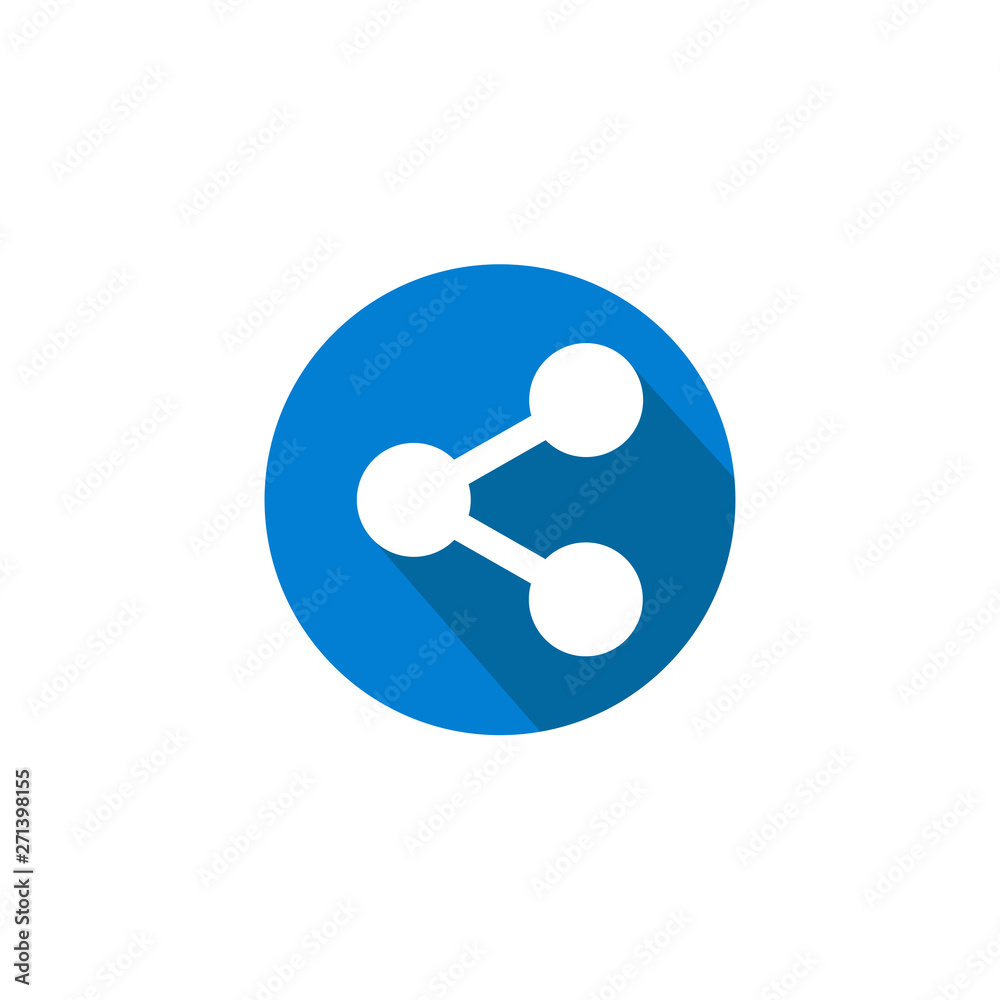 Poster Share icon vector. sharing symbol for web site Computer and mobile vector.