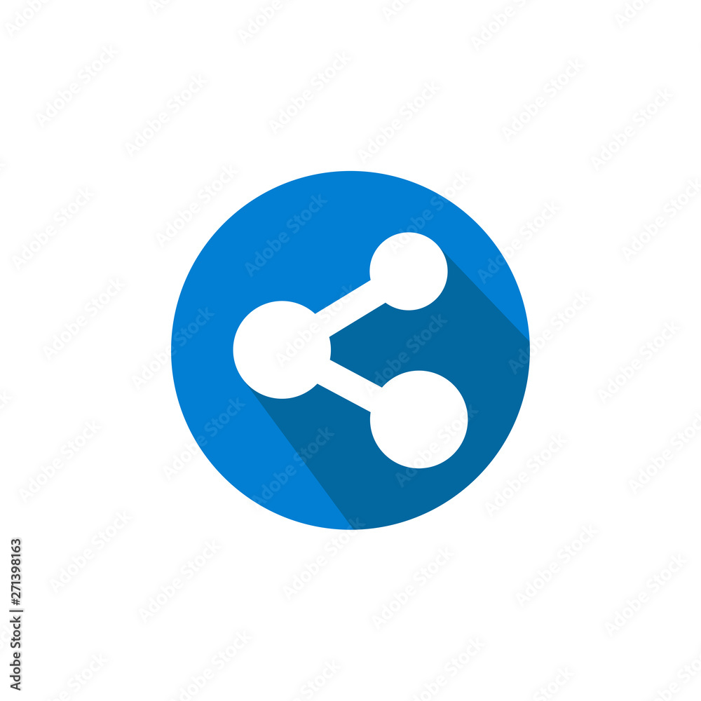 Poster Share icon vector. sharing symbol for web site Computer and mobile vector.