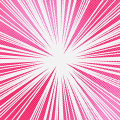 Comic bright explosive pink template