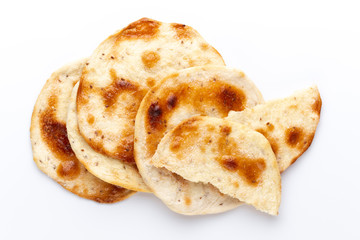 Flatbreads. Arab Bread isolated on white background.