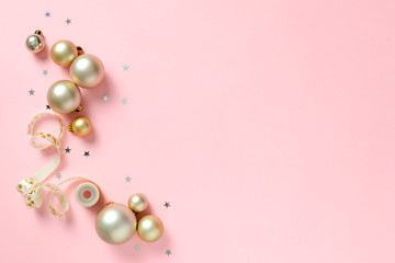 Christmas background with blank space for a greeting text