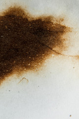 Fototapeta na wymiar isolated scorched paper