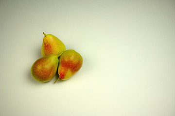 Three Rosemary Pears with White Background