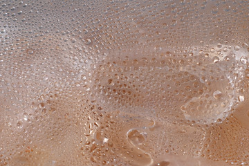 fresh cool water drop on plastic bottle
