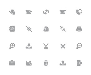 Web Icons // 32 pixels Icons White Series - Vector icons designed to work in a 32 pixel grid.