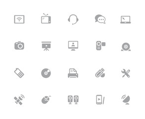 Communication Icons // 32 pixels Icons White Series - Vector icons designed to work in a 32 pixel grid.