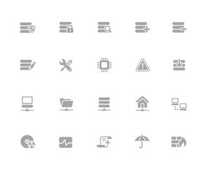 Network & Server Icons // 32 pixels Icons White Series - Vector icons designed to work in a 32 pixel grid.