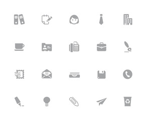 Office & Business Icons // 32 pixels Icons White Series - Vector icons designed to work in a 32 pixel grid.