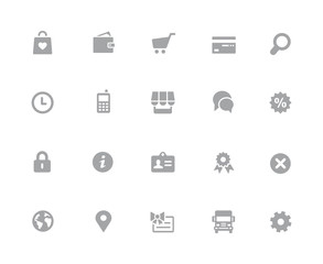Online Store Icons // 32 pixels Icons White Series - Vector icons designed to work in a 32 pixel grid.