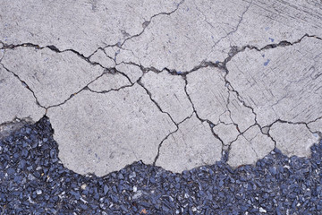 Obraz premium Cracked concrete texture closeup background