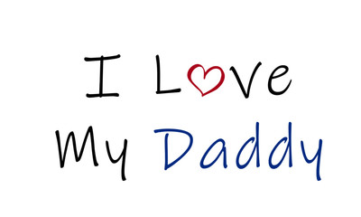 Happy Fathers Day, typography for print or use as poster, card, flyer or T shirt design
