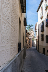 old street in the historic center of the city