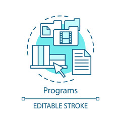 Programs concept icon