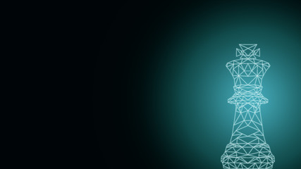 Abstract Background of technology digital chess strategy for business plan thinking handle technology disruption from blockchian, 5G, tranformation and innovation competition