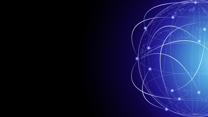 Abstract Background financial digital technology network communication connect people globally with blockchain networking, digital banking fintech transaction Elements of this image furnished by NASA