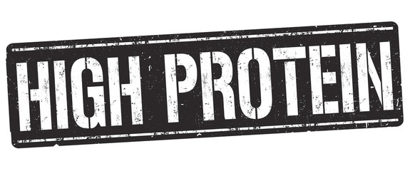 High protein sign or stamp