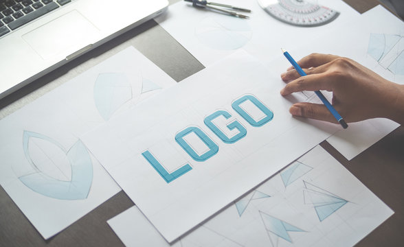 Graphic designer creative design sketch drawing logo Trademark brand Workspace