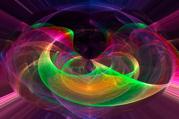 abstract digital fractal fantasy design