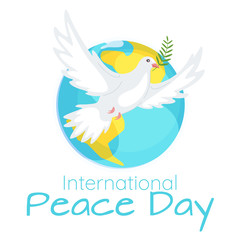 International Peace Day celebration web banner template