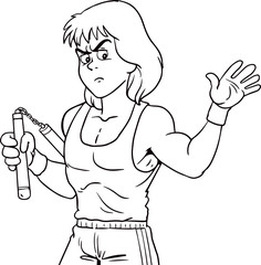 Kung fu theme elements