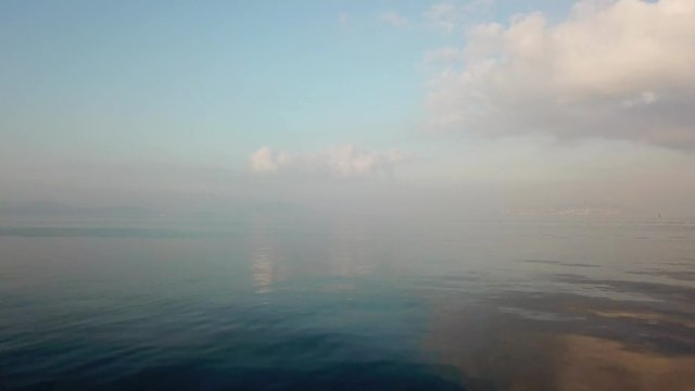 Marmara Sea, Maltepe, Istanbul, sea view drone footage, sm01