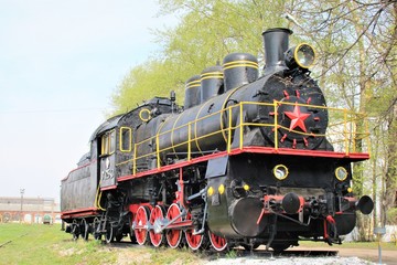 old steam engine locomotive