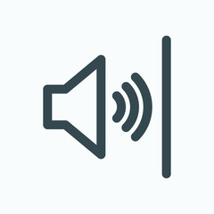 Apartment soundproofing isolated icon, hotel room soundproofing linear vector icon