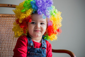 Portrait of baby clown