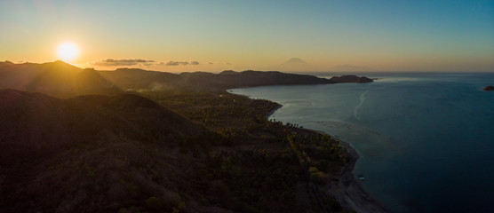 Drone Sunset Lombok