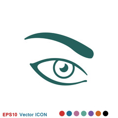 Eyebrow icon. Logo beauty salon. Care for eyebrows