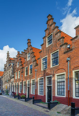 Fototapeta na wymiar Groot Heiligland street, Haarlem, Netherlands