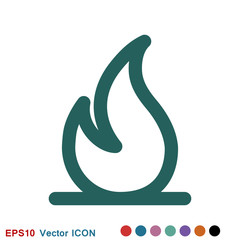 Fire icon vector. Icon illustration for logo design