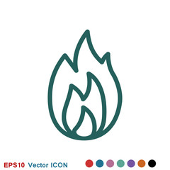 Fire icon vector. Icon illustration for logo design